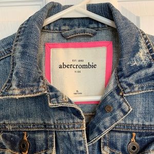 Abercrombie Kids Cut Off Denim Jean Vest Size XL